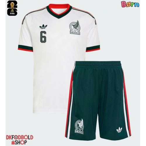 Mexico Erik Lira #6 Udebanesæt Børn VM 2026 Kort ærmer (+ korte bukser)